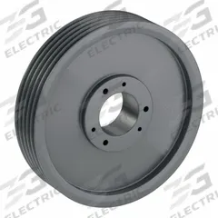 APPROVED VENDOR V-Belt Pulley: 3V1060, 5 Groove, 10.6 in OD, Bushed Bore, SK, Quick Detachable (MPN 53V1060SK). Key specifications — Pulley Industry Number: 3V1060; Pitch Diameter: 10.6 in (3V); For Belt Section (broad, with similar types): 3V or 3VX.