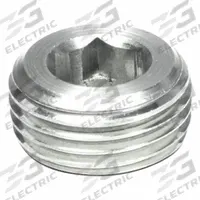 JW WINCO Threaded Plug: Stainless Steel, Type R, 3/4 in Thd, Internal Hex, 12 mm Drive Size (MPN 906-NI-R3/4-A). Key specifications — attr1303757: Stainless Steel; attr1303744: JW WINCO; attr1303766: 3/4 in; attr1303749: Internal Hex; attr1303767: Type R.