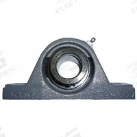NTN Pillow Block Bearing: 1 in Bore, Cast Iron, Eccentric Collar, 1 27/64 in Shaft Ht, 5,900 RPM (MPN UELP-1M). Key specifications — Brand: NTN; Maximum Speed: 5,900 RPM; Mounting Bolt Size: M10; System of Measurement: Inch.