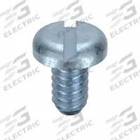 SEMS Screw: External Tooth, #6-32 Thread Size, 1/4 in Lg, Steel, Zinc-Plated, Pan, Slotted, 100 PK (MPN MSPEI0-600250-100P)
