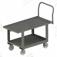 APPROVED VENDOR Platform Truck: 2,000 lb, 48 in L x 30 in W x 37 3/4 in H Deck, Solid, 12 ga Deck (MPN WHPTLUA30486MR95). Key specifications — Side Panel Type: No Side Panels; Brand: APPROVED VENDOR; Color: Gray; Caster/Wheel Configuration: (2) Swivel.