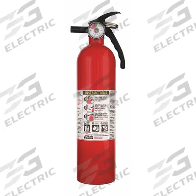 KIDDE Fire Extinguisher: 2.5 lb Extinguisher Capacity, 1A:10B:C - Class ABC Fire Extinguishers