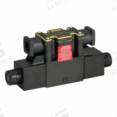 Parker Hydraulic Directional Valve: 12 gpm Max Flow Rate, D03 NFPA Size, Three Positions - Solenoid-Operated Directional Control Valves