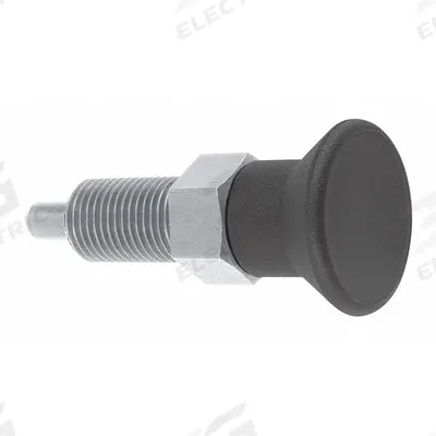 KIPP Indexing Plunger: Nonlocking, SS, 1/2"-13 Thread - Extended-Pin Pull-Knob Indexing Plungers