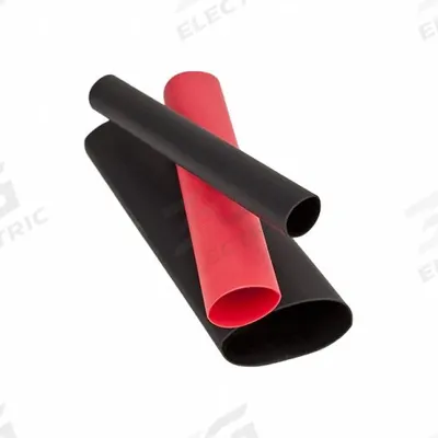 3M Heat Shrink Tubing: 0.35 in I.D. Before Shrinking, 0.08 in I.D. After Shrinking - High Strength Adhesive-Lined Heat Shrink Tubing