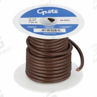 GROTE Primary Automotive Wire: GPT, 25 ft, 1 Conductor, 10 AWG, Brown, 60 V Volt (MPN 89-5001). Key specifications — Brand: GROTE.