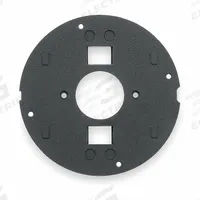 HUBBELL WIRING DEVICE-KELLEMS Floor Subplate: Round, Black, Cast Aluminum, Smooth (MPN S1SPTL). Key specifications — attr211014: HUBBELL WIRING DEVICE-KELLEMS; attr1046648: Black; attr1046653: Round; attr1046654: Smooth; attr1046660: Cast Aluminum.