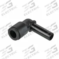 LEGRIS Push-Fit Elbow Fitting: 8 mm OD x 10 mm OD Size, Push-to-Connect x Push-to-Connect, Black (MPN 3182 08 10). Key specifications — Brand: LEGRIS.