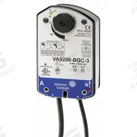 JOHNSON CONTROLS Electric Ball Valve Actuator: Electric Ball Valve Actuator, VG1000, 120V AC, On/Off (MPN VA9208-BAA-3). Key specifications — Compatible Series: VG1000; Brand: JOHNSON CONTROLS; Compatible Valve Action: Normally Closed; Manufacturer Part Number: VA9208-BAA-3.
