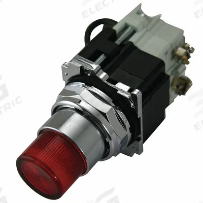 EATON Pilot Light: 30 mm Panel Mounting Size, Amber, Incandescent - Incandescent Pilot-Lights