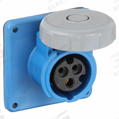 HUBBELL Pin and Sleeve Receptacle: Blue, 250V AC, Three Phase, 16 A_20 A, 2 Pole - Watertight Receptacles