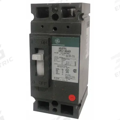 GE Molded Case Circuit Breaker: 20 A Amps, 14kA at 277V AC, Fixed - TED-, TEHD-Frame GE Molded Case Circuit Breakers