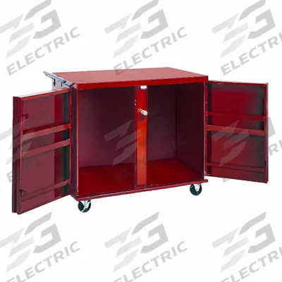 CRESCENT JOBOX Jobsite Cabinet: 26 7/8 in W x 49 3/8 in D x 40 5/8 in H, 30.6 cu ft, Padlock - Jobsite Cabinets