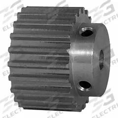 DAYTON Timing Pulley: Curvilinear, Fixed, For 15 mm Belt Wd, 22 Teeth, 5 mm Pitch, Aluminum (MPN 22-5M15-6A3). Key specifications — Brand: DAYTON; Finish: Clear Anodized; For Belt Series: Powerhouse®.