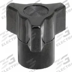 DAVIES Hand Knob: 3 Point, Thermoset, 1/4"-20 Thread, 1.5 in Dia, Black (MPN 3035AX). Key specifications — attr1038303: DAVIES.