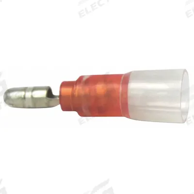 VELVAC Wire Disconnect: Male Tab, Red - Male Bullet Disconnects