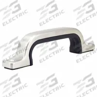 SUGATSUNE Pull Handle: Unthreaded Holes, Stainless Steel, Silver, 4.1 mm x 25 mm Screw Size (MPN US-160/S). Key specifications — Brand: SUGATSUNE; Projection Type: Non-Recessed; Material: Stainless Steel; Finish: Satin; Color: Silver; Folding Type: Fixed; Mounting Type: Unthreaded Holes; Screw Size: 4.1 mm x 25 mm.