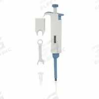 DLAB Single-Channel Pipettor: 1 Channels, 200 ul Capacity - Max, 1 ul Volume Increments (MPN 61TA29). Key specifications — Color: Light Gray; Brand: DLAB; Pipetter Type: Manual Adjustable Volume; Product Type: Single-Channel Pipettor.