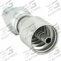 AEROQUIP Hydraulic Crimp Fitting: Steel x Steel, Straight, -4 For Hose Dash Size, Male x Genderless (MPN 1AA4PS4). Key specifications — Fitting Gender: Male x Genderless; Fitting Connection Type: NPTF x Crimp; Thread Size: 1/4"-18; For Hose Dash Size: -4; Brand: AEROQUIP.
