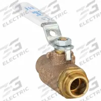 APOLLO Manual Two-Way Ball Valve: 1/2 in Size, Bronze, Straight, Sweat x Sweat, Std Port Ball Port (MPN 70LF-203-01). Key specifications — Brand: APOLLO; Handle: Lever.