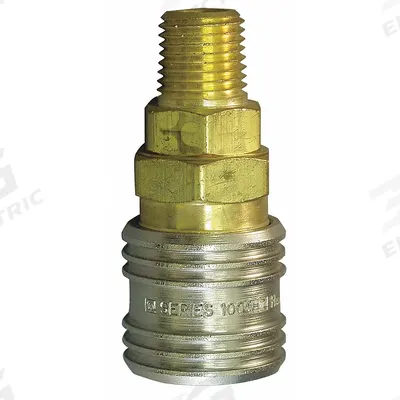 WEATHERHEAD Quick Connect Hose Coupling: 1/2 in Body Size, 3/4 in Hose Fitting Size - Universal Interchange Brass Quick-Connect Air Coupling Bodies