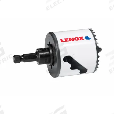 LENOX Hole Saw: 2 1/8 in Saw Dia., 4/5 Teeth per Inch, 1 7/8 in Max. Cutting Dp - Multi-Material-Cutting Hole Saws with Attached Arbor