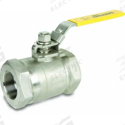 SHARPE Manual Two-Way Ball Valve: 1 in, Stainless Steel, Straight Valve Body, FNPT x FNPT - Stainless Steel Ball Valves