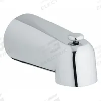 GROHE Bathtub Spout Diverter: 1/2 in Connection Size, NPT Connection, 5 in Spout Reach (MPN 13611000). Key specifications — Tub Spout Connection Type: NPT; Trim Finish: Chrome; Tub Spout Material: Chrome; Brand: GROHE.