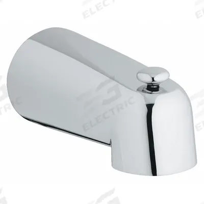 GROHE Bathtub Spout Diverter: 1/2 in Connection Size, NPT Connection - Bathtub Spouts with Pull-Up Diverters