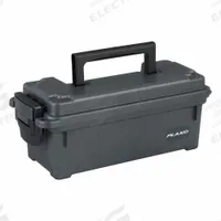 PLANO MOLDING Tool Box: 5 5/8 in W 5 5/8 in D 5 5/8 in H, Plastic, Gray, Padlock (MPN PLA1212P). Key specifications — attr1116905: Gray; attr1116946: PLANO MOLDING; attr1116904: Padlock.