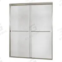 FOREMOST Shower Door: 56 in Min. Door Wd, 60 in Max. Door Wd, 72 in Overall Ht, Rain Tempered Glass (MPN CVSS6072-RN-BN). Key specifications — Brand: FOREMOST; Door Frame Finish: Brushed Nickel.