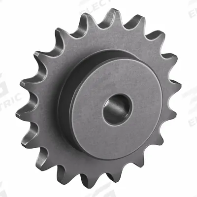 TRITAN Roller Chain Sprocket: One-Sided Hub, For Single Strands, 100, 18 Teeth - Size 100 Plain-Bore Roller Chain Sprockets
