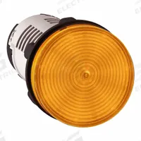 SCHNEIDER ELECTRIC Pilot Light: 22 mm Panel Mounting Hole Dia, LED, Orange, XB7 (MPN XB7EV08GP). Key specifications — Brand: SCHNEIDER.