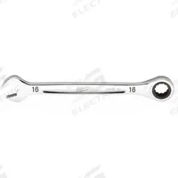 MILWAUKEE Ratcheting Combination Wrench: Chrome Vanadium Steel, Chrome, 16 mm Head Size, Std (MPN 45-96-9316). Key specifications — attr309600: 16 mm; attr309611: Chrome; attr309610: Chrome Vanadium Steel; attr309604: No; attr309612: No; attr309613: No; attr309615: No; attr324932: MILWAUKEE.