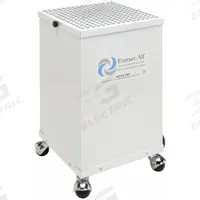 Air Scrubber: Steel, Negative Air Pressure/Particulate Filtration, 1,200 sq ft Max Coverage Area (MPN 987-UCA1-WH). Key specifications — Brand: EXTRACT-ALL; Includes Filter: Air Filter Included.