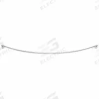 WINGITS Curved Shower Rod: 60 in Overall Wd, Stainless Steel, Satin, Drywall, 6 PK (MPN WOCSN5SP). Key specifications — Brand: WINGITS; Finish: Satin; Material: Stainless Steel; Includes: (4) Set Screws; Mounting Type: Drywall.