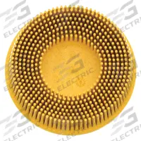 SCOTCH-BRITE Tapered Bristle Disc: 3 in Brush Dia, TR, Ceramic, P80 Grit (MPN 61500132214). Key specifications — Brand: SCOTCH-BRITE.