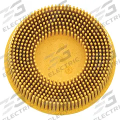 SCOTCH-BRITE Tapered Bristle Disc: 3 in Brush Dia, TR, Ceramic, P80 Grit (MPN 61500132214). Key specifications — Brand: SCOTCH-BRITE.