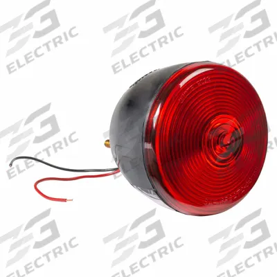 GROTE Combination Lamp: Incandescent, Stop Light, Red, Round, 4 1/4 in Overall Dia - Stop Lights