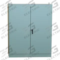 HAMMOND Enclosure: Steel, 90 in x 72 in x 20 in, NEMA 12, Solid Cover, Hinged (MPN 1418BY20). Key specifications — Brand: HAMMOND; Closure Method: Latches; Knockouts: Not Included.