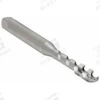 CLEVELAND Spiral Flute Tap: #8-32 UNC, H3 / 2B, 3 Flute, Plug Chamfer, High Speed Steel (MPN C58538)