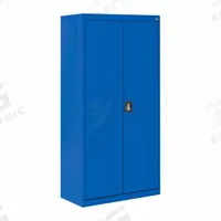 SANDUSKY Shelf Cabinet: 36 in x 24 in x 72 in, Recessed Handle & Three-Point Locking, Frame, Blue (MPN EA4R362472-06). Key specifications — Cabinet Color: Blue; Method of Construction: Welded; Base Type: Frame; Assembled: Assembled; Mobility: Stationary; Adjustable Shelves: (4) Adjustable; Cabinet Finish: Powder Coated; Door Handle Type: Recessed.