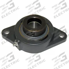 TIMKEN 2 Bolt Flange Bearing: Radial Ball, 1 3/8 in Bore, Cast Iron, Eccentric Collar, 6 1/8 in Lg (MPN VCJT 1-3/8). Key specifications — Bore Type: Cylindrical; Brand: TIMKEN; Lubricant Material: NLGI #2 Equivalent; Mounting Bolt Size: 1/2 in; System of Measurement: Inch.