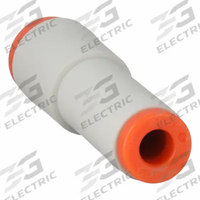 SMC Push-Fit Fitting: 1/8 in OD x 5/32 in OD Size, Push-to-Connect x Push-to-Connect - Polybutylene & Brass Tube Fittings