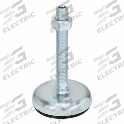 JW WINCO Male-End Leveling Mount: Swiveling Stud, 3/4"-10 Thread Size, 3.15 in - Non-Skid Male Leveling Mounts