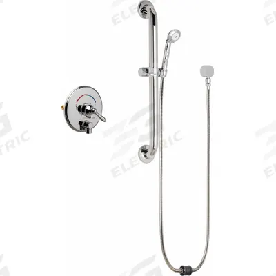 CHICAGO FAUCETS Shower Faucet: SH-TP, 2.5 gpm Handheld Showerhead Flow Rate, Plastic - Shower Faucets with Hand-Held Showerheads
