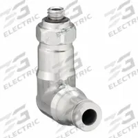 LEGRIS Push-Fit Elbow Fitting: 4 mm OD x 5 mm Pipe Size, Push-to-Connect x BSPP, Stainless Steel (MPN 3899 04 19). Key specifications — Brand: LEGRIS; Thread Size A: M5x0.8.