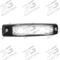 FEDERAL SIGNAL Warning Light: Perimeter Flashing Warning Light, White, 15/16 in Overall Wd, LED (MPN MPSC-W). Key specifications — Operating Voltage: 12V DC; Number of Flash Patterns: 27; Includes: Black Surface Mount Bezel; Electrical Connection: Pigtail; Mount Type: Stud; Brand: FEDERAL SIGNAL; Shape: Rectangular; Lighting SAE Class Rating: SAE Class 1.