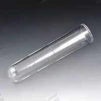 GLOBE SCIENTIFIC Test Tube: Test Tube, Polystyrene, 8 mL Capacity - mL, 0.27 oz Capacity - oz, Round (MPN 119010). Key specifications — Brand: GLOBE SCIENTIFIC; Graduated: Yes; Includes Closure: No; Body Color: Colorless; Bottom Shape: Round; Body Material: Polystyrene.
