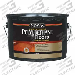 MINWAX Finish: Varnish, Interior, Water, 1 gal Container Size, Wood, Gloss, Clear, Clear (MPN 140010000). Key specifications — Brand: MINWAX; Transparency: Clear; Use Location: Interior; Sheen: Gloss; Color: Clear; Resin Type: Polyurethane.